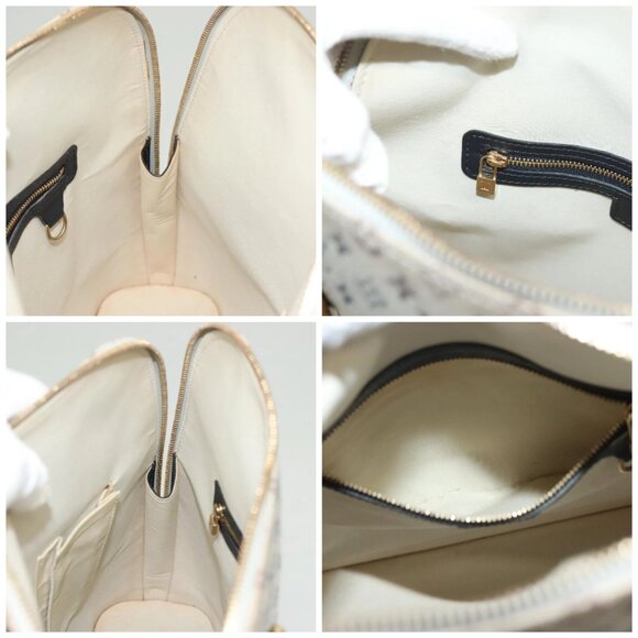 LOUIS VUITTON Monogram Mini Alma Haut Hand Bag Blue - Picture 15 of 16